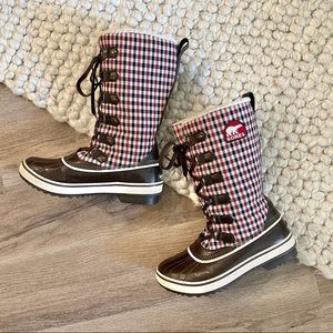 Sorel Tivoli High Plaid Boots